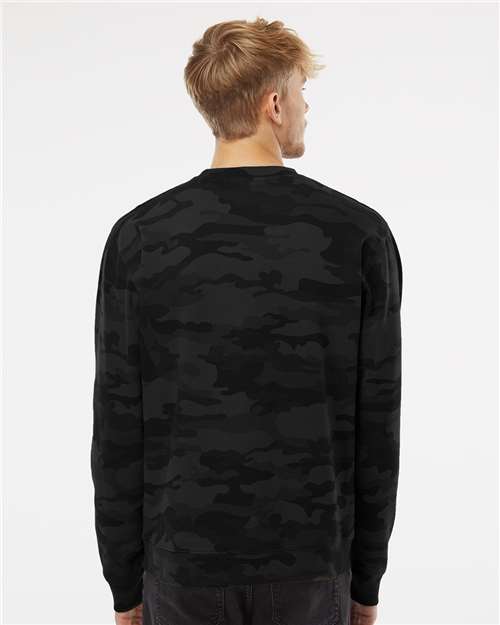 Independent Trading Co. SS3000 Unisex Midweight Crewneck Sweatshirt - Back view