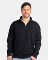 Next Level 9643 Unisex Fleece Quarter-Zip Pullover - Front view
