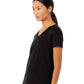 BELLA  CANVAS 6405CVC Women's Relaxed Heather CVC V-Neck Tee - Side view