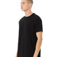 BELLA  CANVAS 3201 Men's Heather CVC Raglan Tee - Side view
