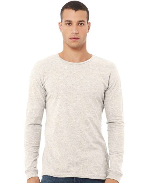 BELLA  CANVAS 3513 Unisex Triblend Long Sleeve Tee - Front view