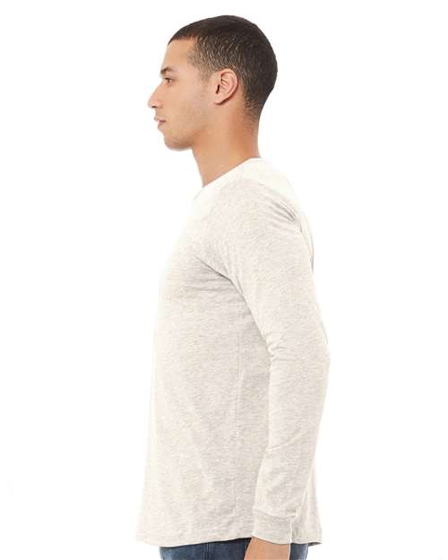 BELLA  CANVAS 3513 Unisex Triblend Long Sleeve Tee - Side view