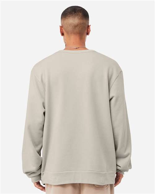BELLA  CANVAS 3911 Unisex Sponge Fleece Classic Crewneck Sweatshirt - Back view