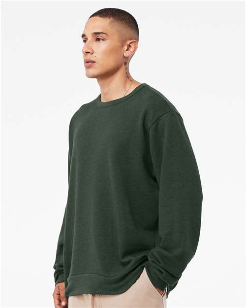 BELLA  CANVAS 3911 Unisex Sponge Fleece Classic Crewneck Sweatshirt - Side view