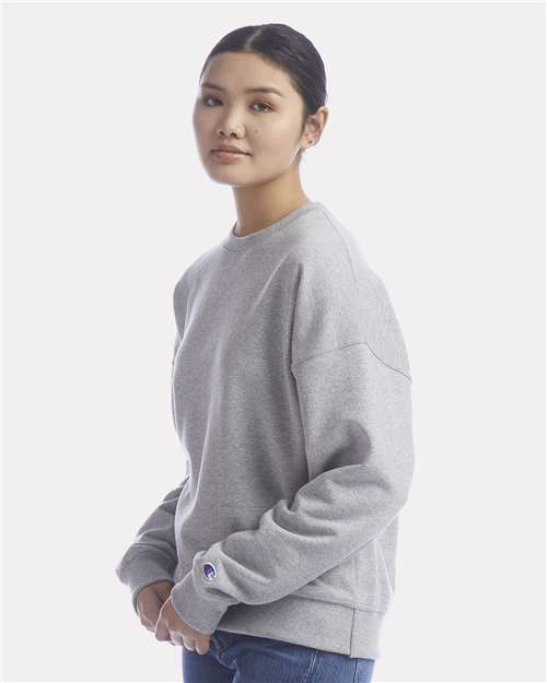 Champion SL650 Women's Powerblend? Crewneck Sweatshirt - Side view