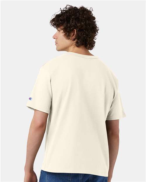 Champion T105 Unisex Heritage Jersey T-Shirt - Back view