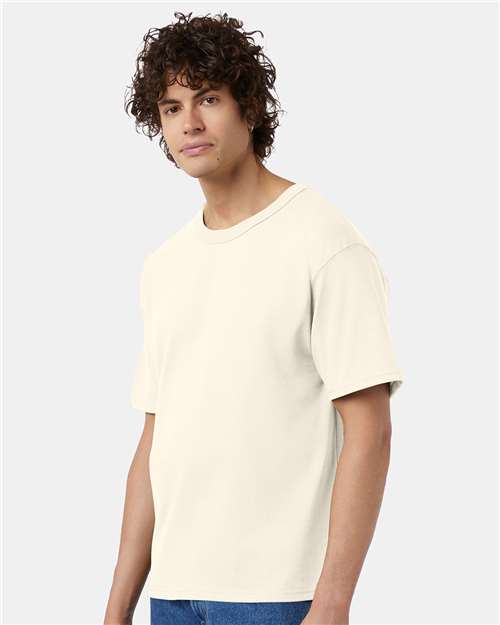 Champion T105 Unisex Heritage Jersey T-Shirt - Side view