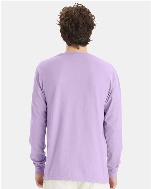 ComfortWash by Hanes GDH200 Unisex Garment-Dyed Long Sleeve T-Shirt - Back view