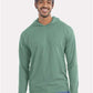 ComfortWash by Hanes GDH280 Unisex Garment-Dyed Jersey Hooded Long Sleeve T-Shirt - Front view