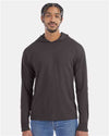 ComfortWash by Hanes GDH280 Unisex Garment-Dyed Jersey Hooded Long Sleeve T-Shirt - Front view