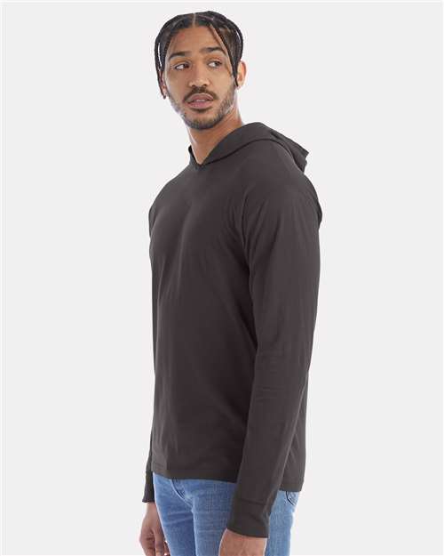 ComfortWash by Hanes GDH280 Unisex Garment-Dyed Jersey Hooded Long Sleeve T-Shirt - Side view