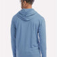 ComfortWash by Hanes GDH280 Unisex Garment-Dyed Jersey Hooded Long Sleeve T-Shirt - Back view