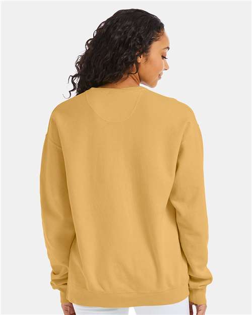 ComfortWash by Hanes GDH400 Unisex Garment-Dyed Crewneck Sweatshirt - Back view