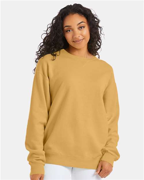 ComfortWash by Hanes GDH400 Unisex Garment-Dyed Crewneck Sweatshirt - Front view