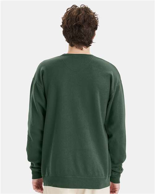 ComfortWash by Hanes GDH400 Unisex Garment-Dyed Crewneck Sweatshirt - Back view