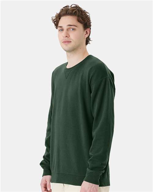ComfortWash by Hanes GDH400 Unisex Garment-Dyed Crewneck Sweatshirt - Side view