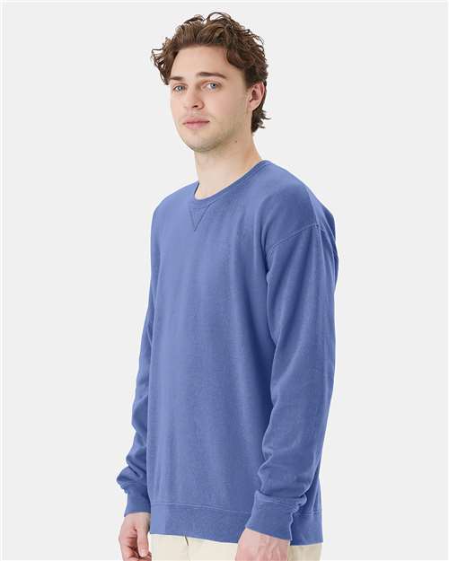ComfortWash by Hanes GDH400 Unisex Garment-Dyed Crewneck Sweatshirt - Side view