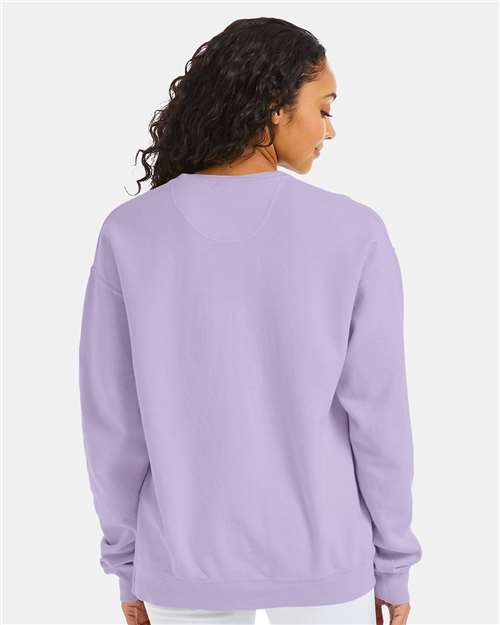 ComfortWash by Hanes GDH400 Unisex Garment-Dyed Crewneck Sweatshirt - Back view