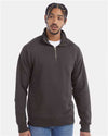 ComfortWash by Hanes GDH425 Unisex Garment-Dyed Quarter-Zip Sweatshirt - Front view