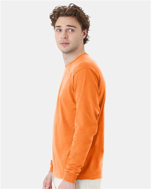 Hanes 5286 Unisex Essential-T Long Sleeve T-Shirt - Side view