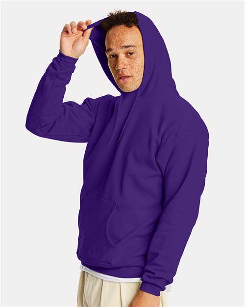 Hanes P170 Unisex EcoSmart? Hooded Sweatshirt - Side view