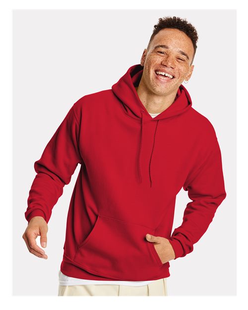 Hanes P170 Unisex EcoSmart? Hooded Sweatshirt - Front view