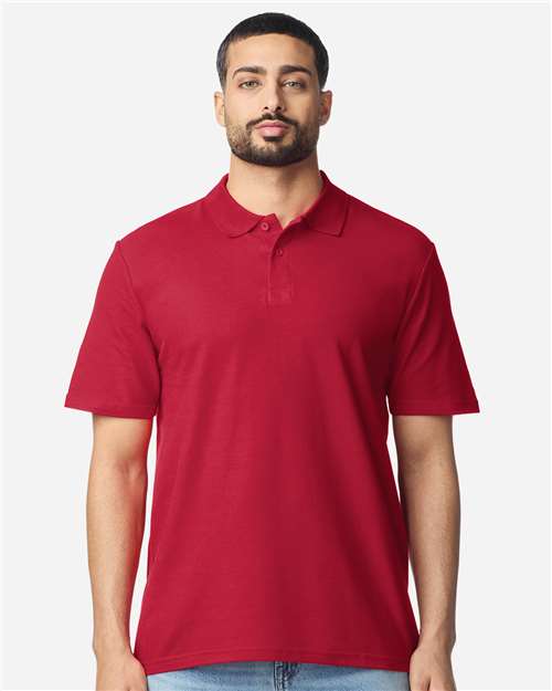 Gildan 64800 Unisex Softstyle? Pique Polo - Front view
