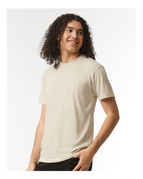 American Apparel TR401 Unisex Triblend Track Tee - Side view