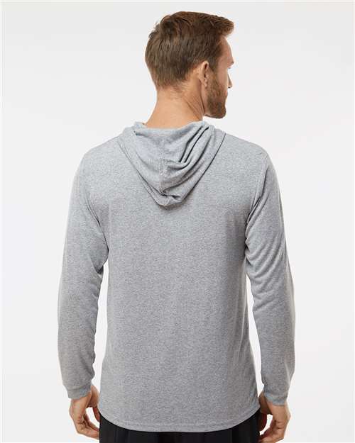 Paragon 220 Unisex Bahama Performance Hooded Long Sleeve T-Shirt - Back view