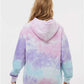 Colortone 8777 Unisex Tie-Dyed Hooded Sweatshirt - Back view