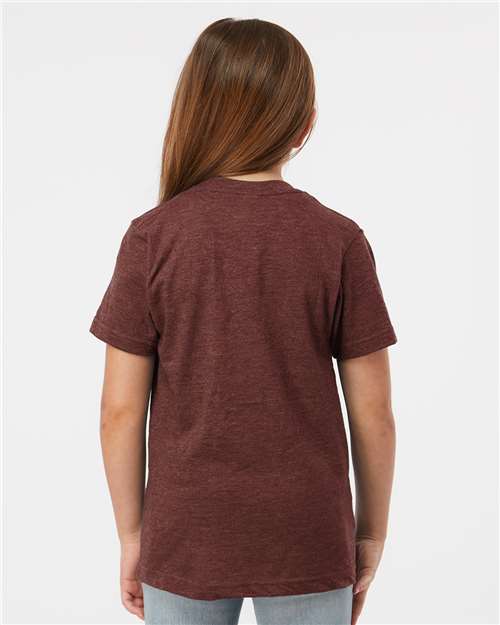Tultex 235 Youth Fine Jersey T-Shirt - Back view