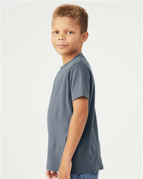 BELLA  CANVAS 3001Y Youth Jersey Tee - Side view