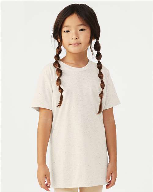 BELLA  CANVAS 3413Y Youth Triblend Tee - Front view