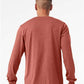 BELLA  CANVAS 3501CVC Heather CVC Long Sleeve Tee - Back view
