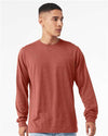 BELLA  CANVAS 3501CVC Heather CVC Long Sleeve Tee - Front view