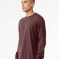 BELLA  CANVAS 3501CVC Heather CVC Long Sleeve Tee - Side view