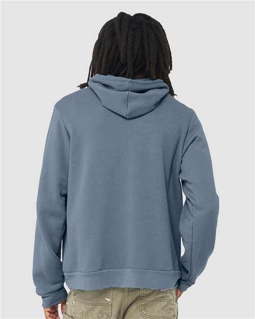 BELLA  CANVAS 3719 Unisex Sponge Fleece Hoodie Sweatshirt - Back view