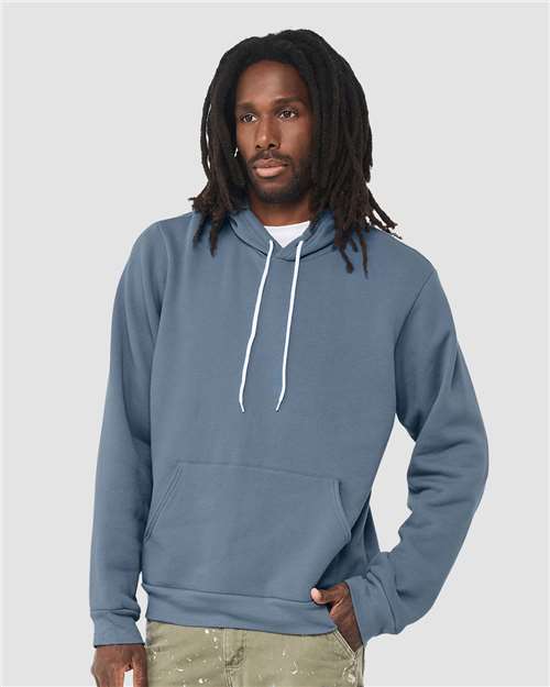 BELLA  CANVAS 3719 Unisex Sponge Fleece Hoodie Sweatshirt - Side view