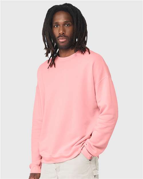 BELLA  CANVAS 3945 Unisex Sponge Fleece Drop Shoulder Crewneck Sweatshirt - Side view