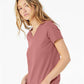 BELLA  CANVAS 6405 Women?s Relaxed Jersey V-Neck Tee - Side view