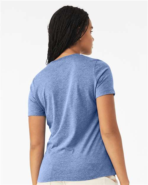 BELLA  CANVAS 6413 Women?s Relaxed Fit Triblend Tee - Back view