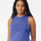 BELLA  CANVAS 6682 Women's Racerback Crop Tank - Front view