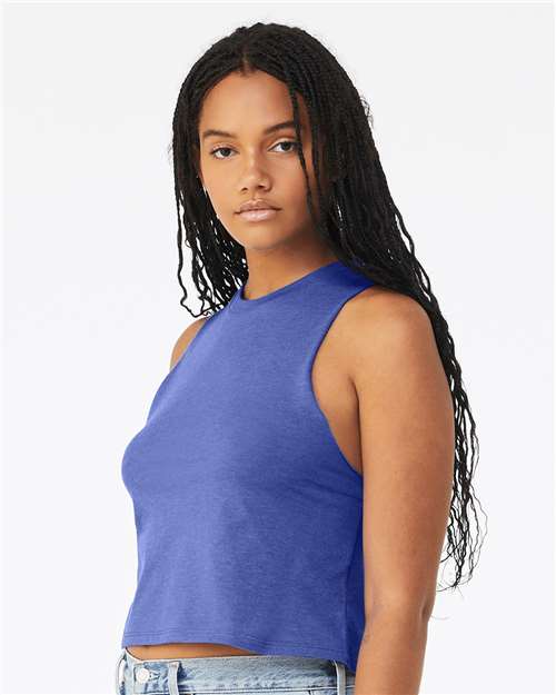 BELLA  CANVAS 6682 Women's Racerback Crop Tank - Side view