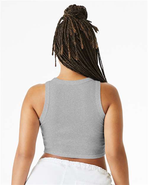 BELLA  CANVAS 1019 Women's Micro Rib Racer Tank - Back view