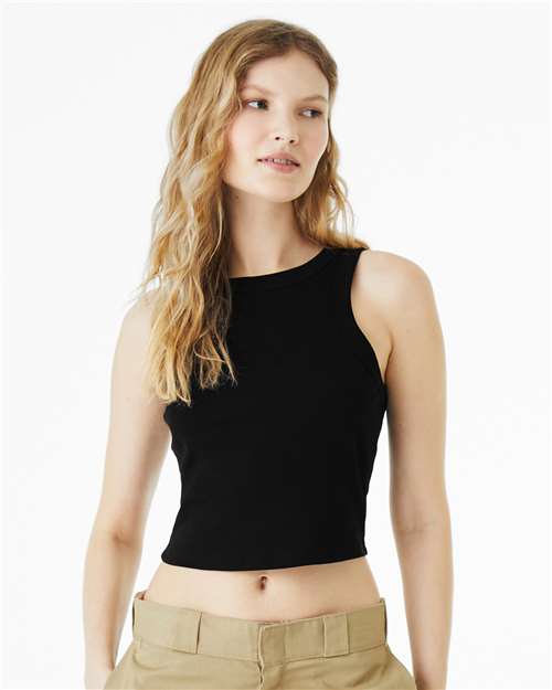 BELLA  CANVAS 1019 Women's Micro Rib Racer Tank - Front view