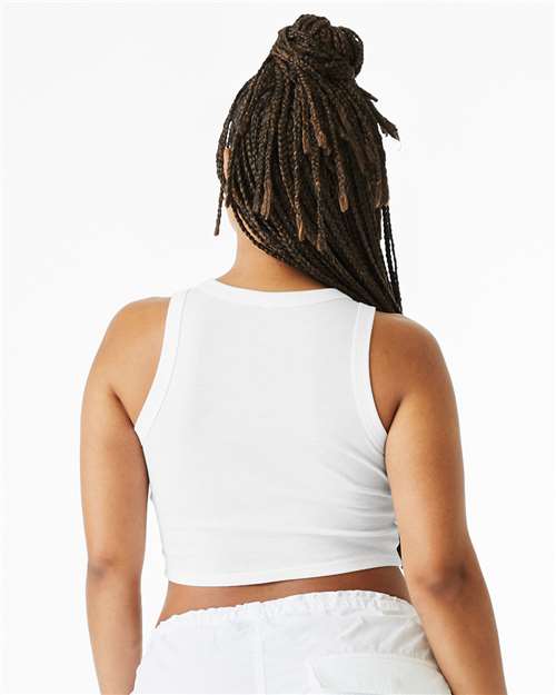 BELLA  CANVAS 1019 Women's Micro Rib Racer Tank - Back view