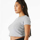 BELLA  CANVAS 1010 Women's Micro Rib Baby Tee - Side view