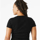 BELLA  CANVAS 1010 Women's Micro Rib Baby Tee - Back view