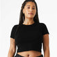 BELLA  CANVAS 1010 Women's Micro Rib Baby Tee - Front view