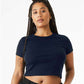 BELLA  CANVAS 1010 Women's Micro Rib Baby Tee - Front view